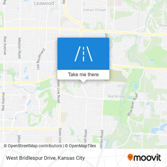 Mapa de West Bridlespur Drive