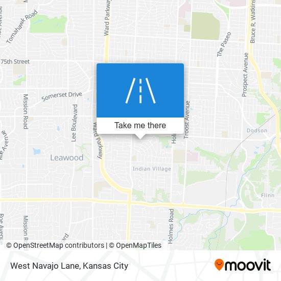 West Navajo Lane map