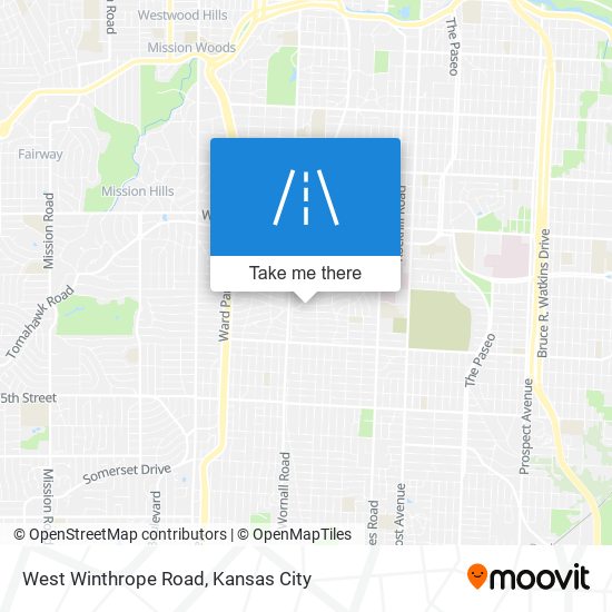 Mapa de West Winthrope Road