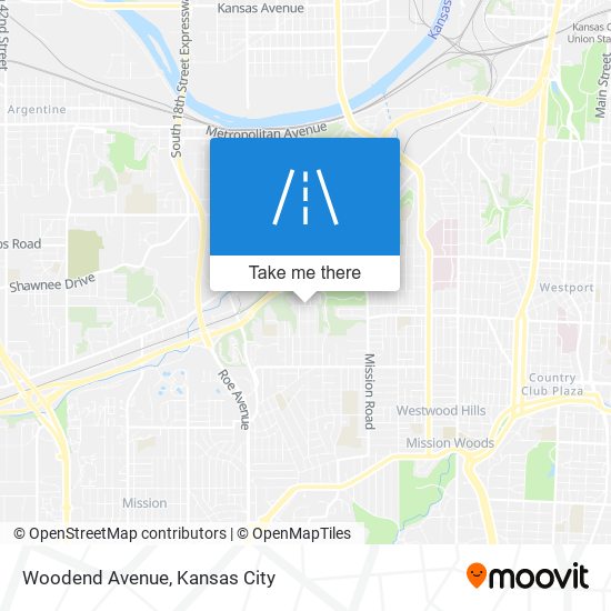 Woodend Avenue map