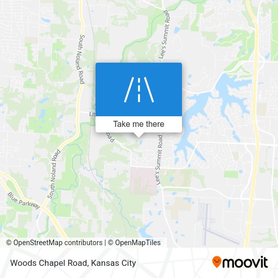Woods Chapel Road map