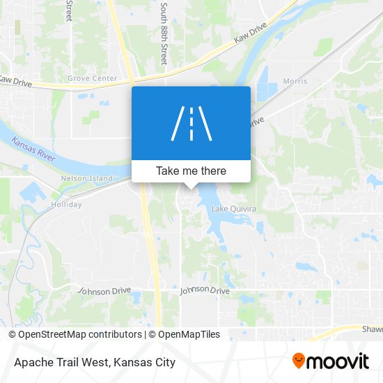 Apache Trail West map