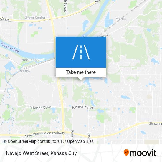 Navajo West Street map