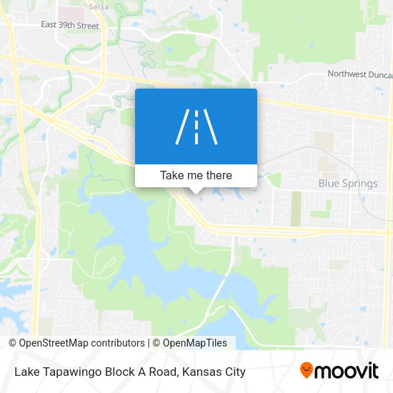 Lake Tapawingo Block A Road map