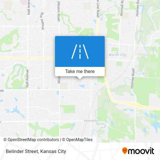 Belinder Street map
