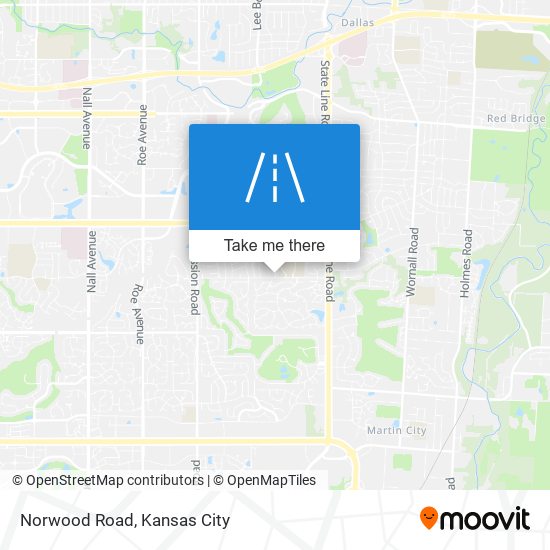 Norwood Road map