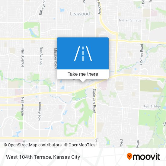 Mapa de West 104th Terrace