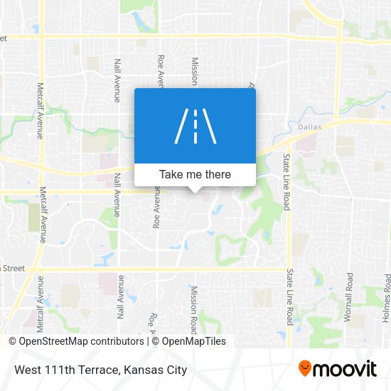 Mapa de West 111th Terrace