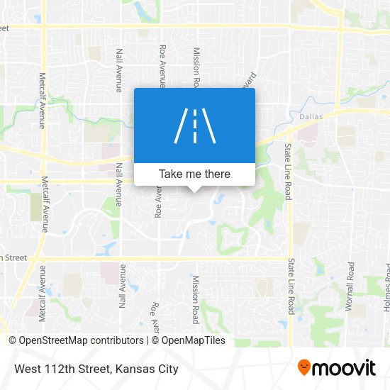 West 112th Street map