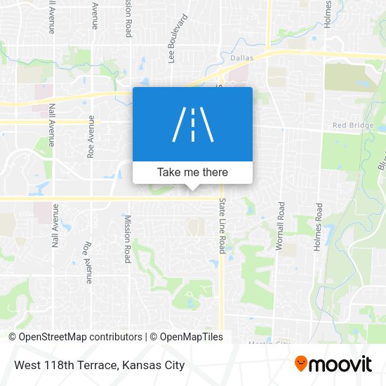 West 118th Terrace map