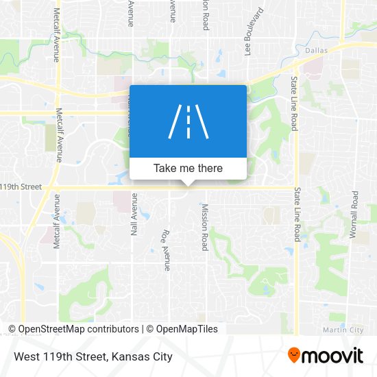 Mapa de West 119th Street
