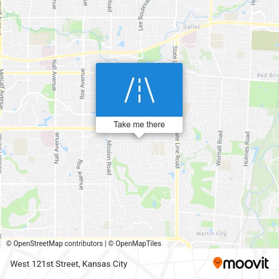 Mapa de West 121st Street