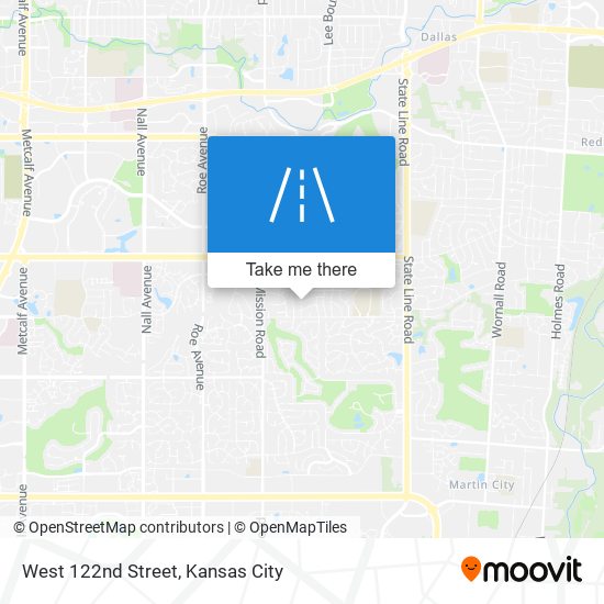 West 122nd Street map