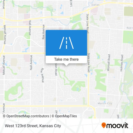 West 123rd Street map