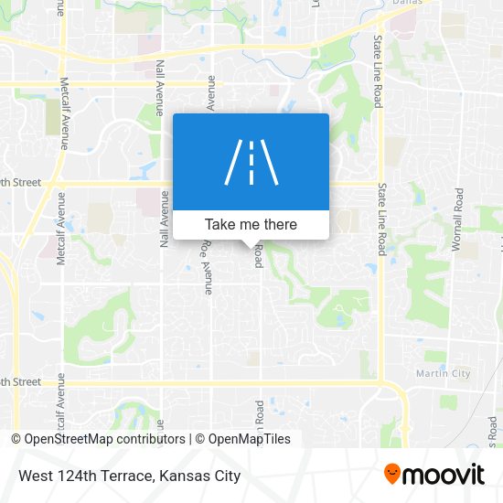 West 124th Terrace map