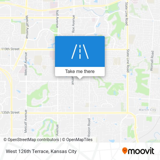 West 126th Terrace map