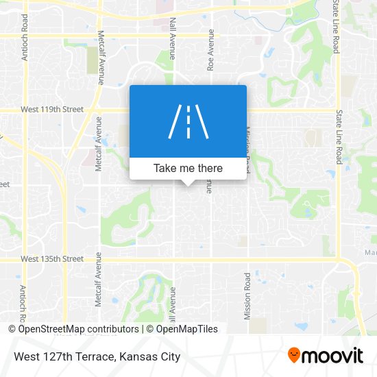 Mapa de West 127th Terrace