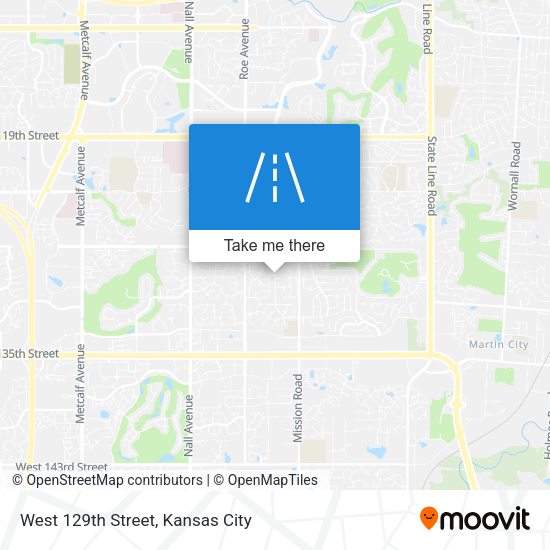 Mapa de West 129th Street