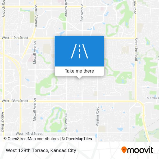Mapa de West 129th Terrace