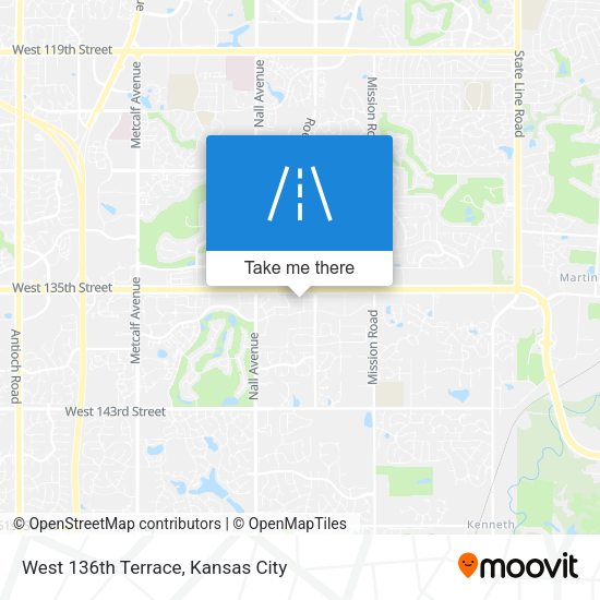 West 136th Terrace map