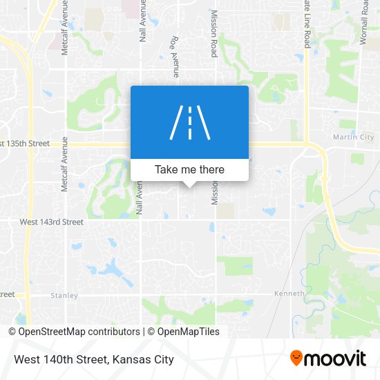 West 140th Street map