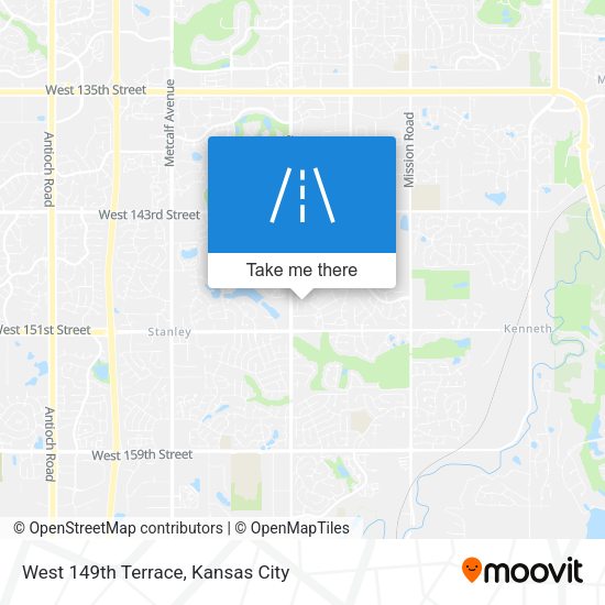 Mapa de West 149th Terrace