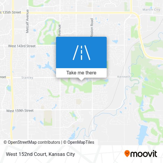 Mapa de West 152nd Court