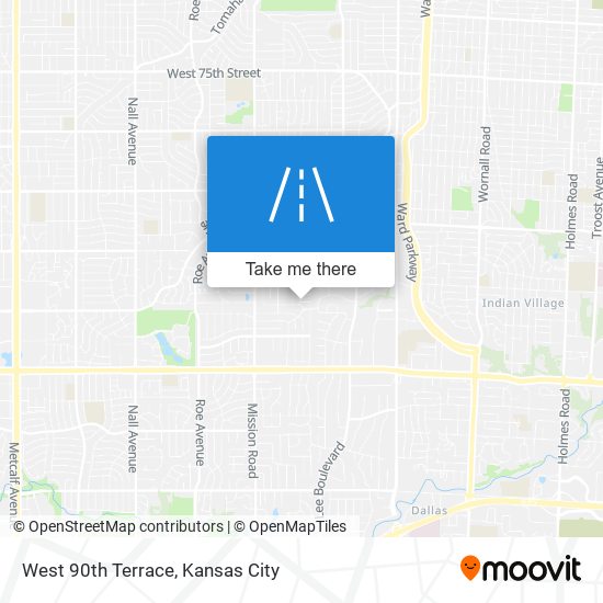 Mapa de West 90th Terrace