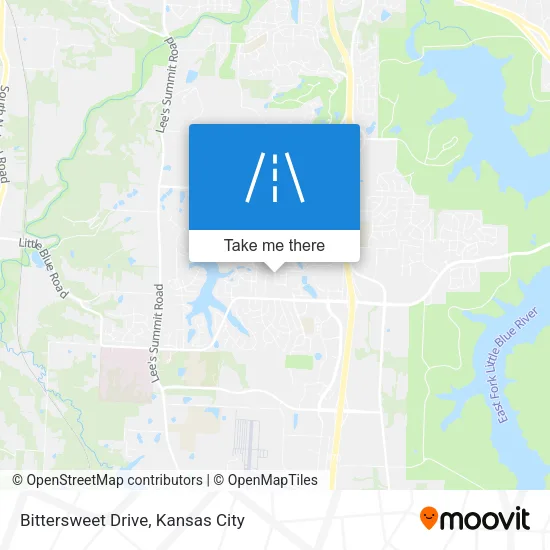 Bittersweet Drive map