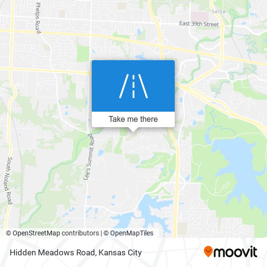 Hidden Meadows Road map