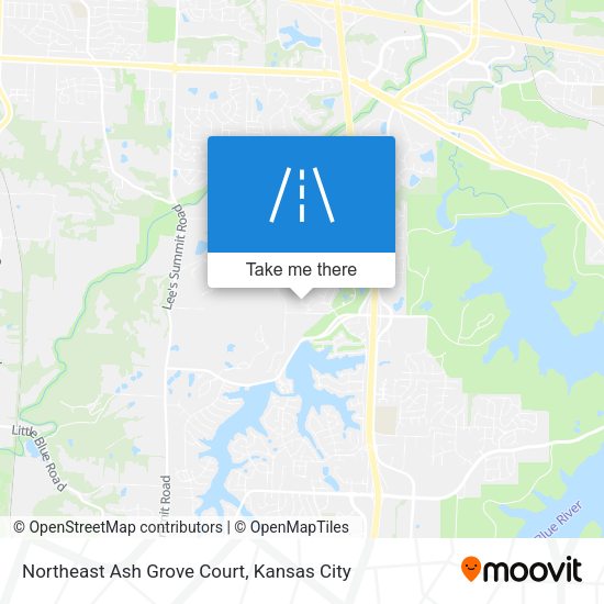 Northeast Ash Grove Court map