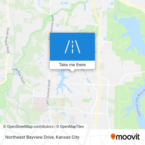 Northeast Bayview Drive map