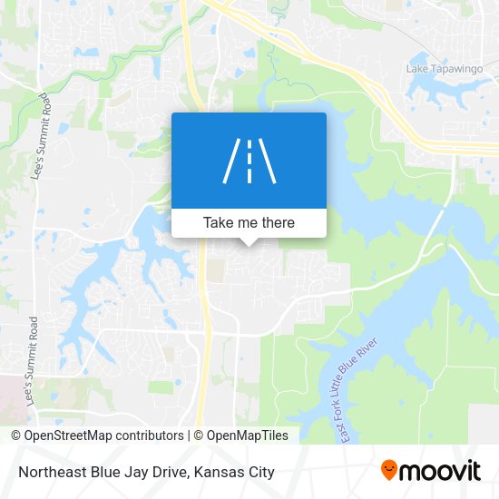 Northeast Blue Jay Drive map