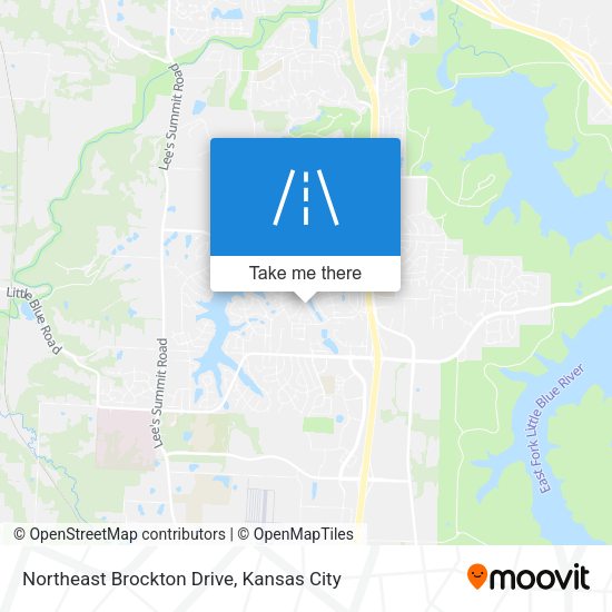 Northeast Brockton Drive map