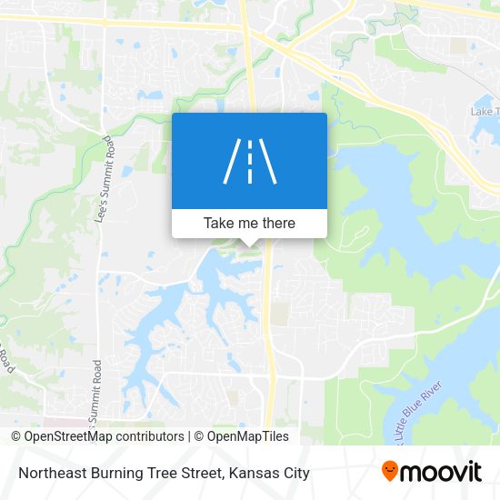 Northeast Burning Tree Street map