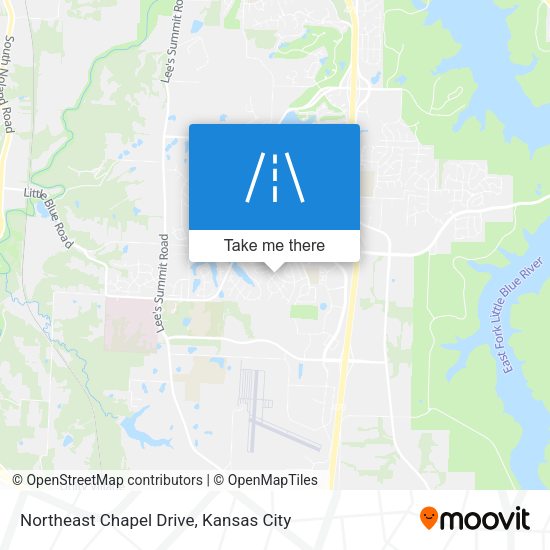 Northeast Chapel Drive map