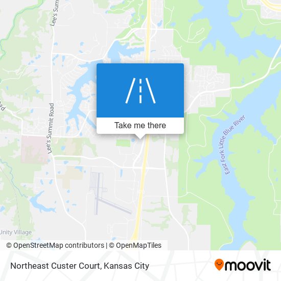 Northeast Custer Court map