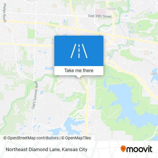 Northeast Diamond Lane map