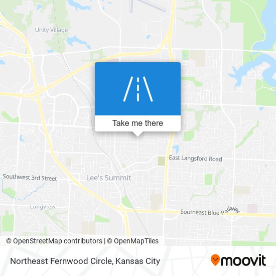 Northeast Fernwood Circle map