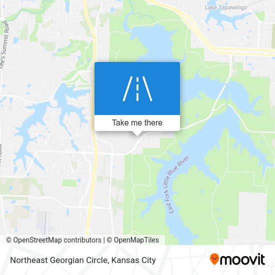Northeast Georgian Circle map