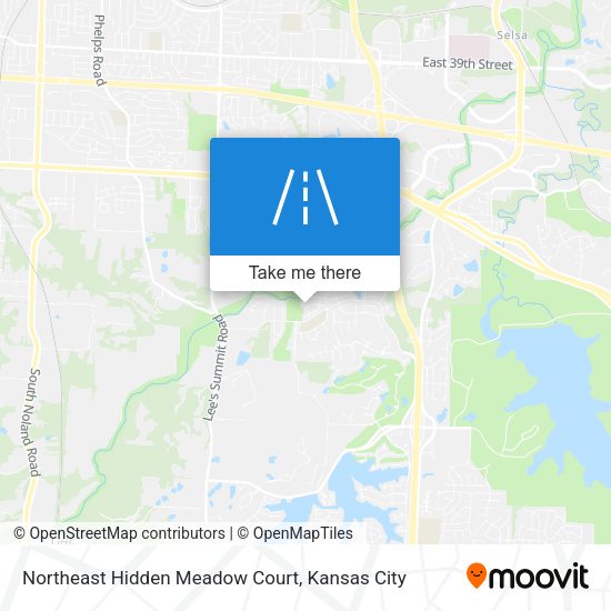 Northeast Hidden Meadow Court map