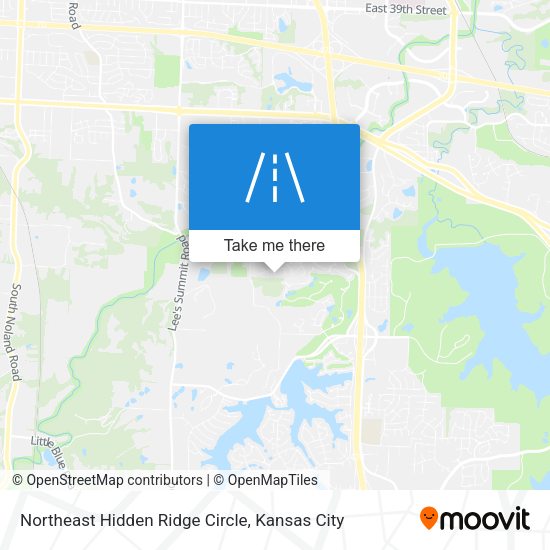 Northeast Hidden Ridge Circle map
