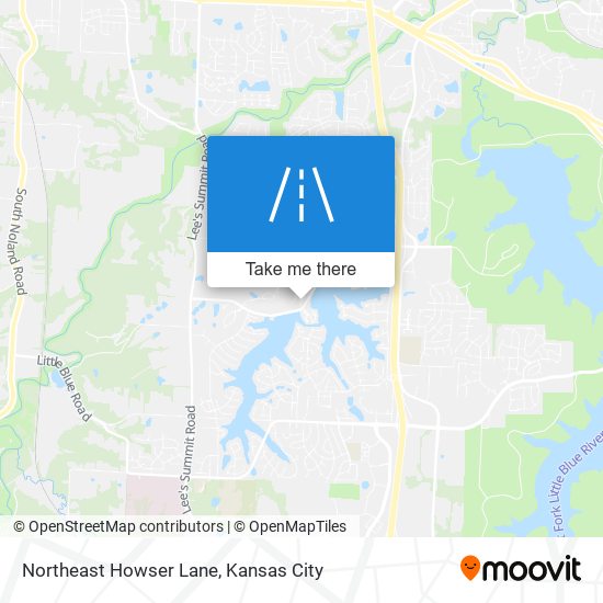 Northeast Howser Lane map