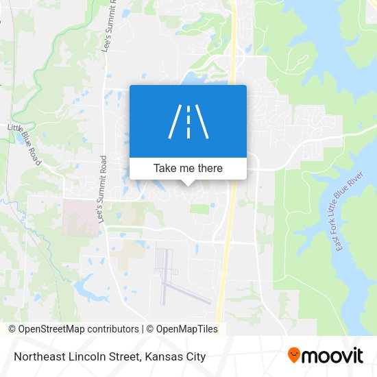 Northeast Lincoln Street map