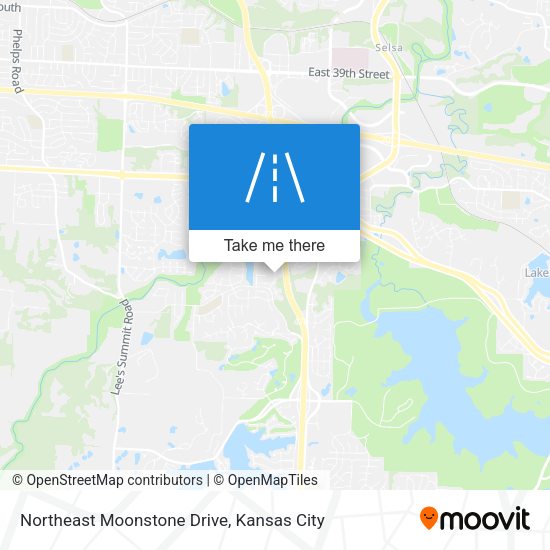 Northeast Moonstone Drive map