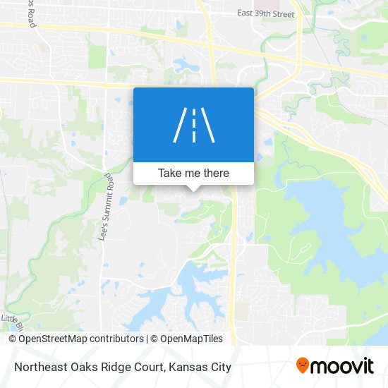 Northeast Oaks Ridge Court map