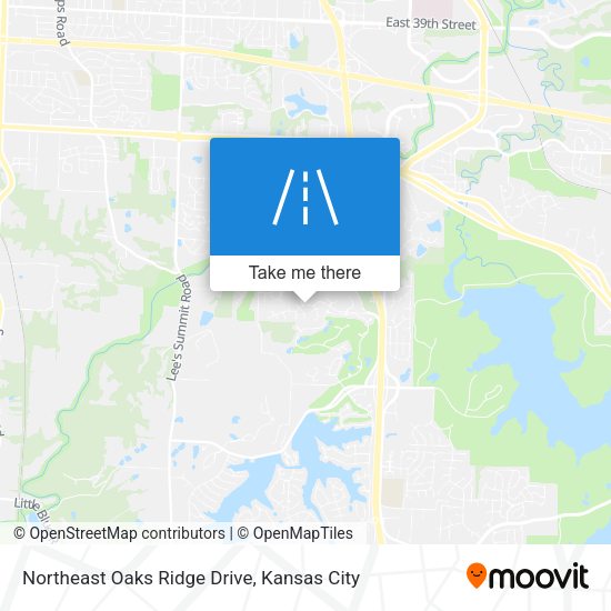Northeast Oaks Ridge Drive map