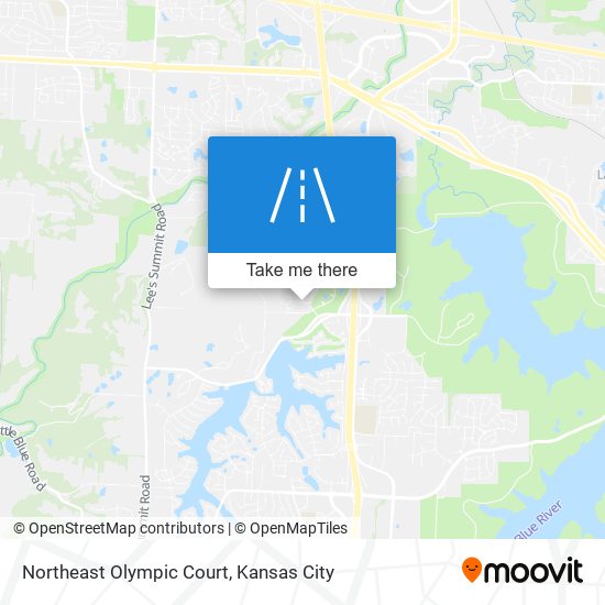 Northeast Olympic Court map