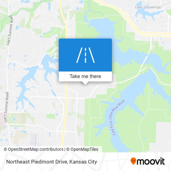 Northeast Piedmont Drive map