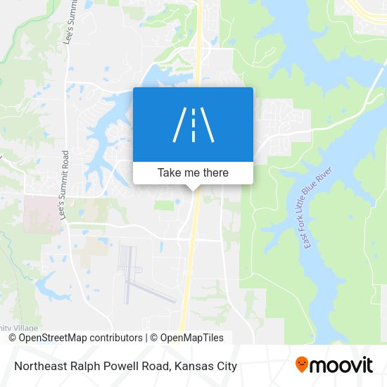 Northeast Ralph Powell Road map